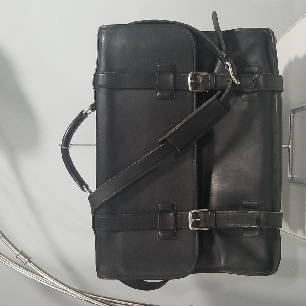 Vintage Coach Madison 5325 Leather Briefcase Satchel Black